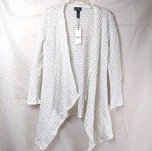 NWT KAREN BROOKS OPEN LIGHTWEIGHT LONG CARDIGAN